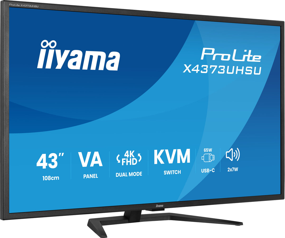 iiyama ProLite X4373UHSU-B2 Computerbildschirm 108 cm (42.5") 3840 x 2160 Pixel 4K Ultra HD LED Schwarz
