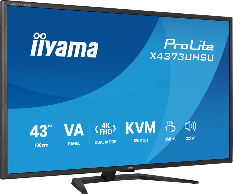 iiyama ProLite X4373UHSU-B2 Computerbildschirm 108 cm (42.5") 3840 x 2160 Pixel 4K Ultra HD LED Schwarz