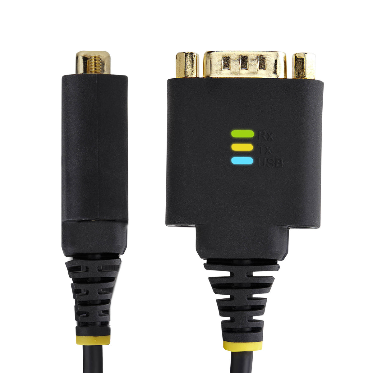StarTech.com 30cm USB Seriell Adapterkabel, USB-A auf DB9 RS232, FTDI, COM Retention, LED, wechselbare DB9 Schrauben und Muttern, ESD-Schutz, Windows, macOS und Linux