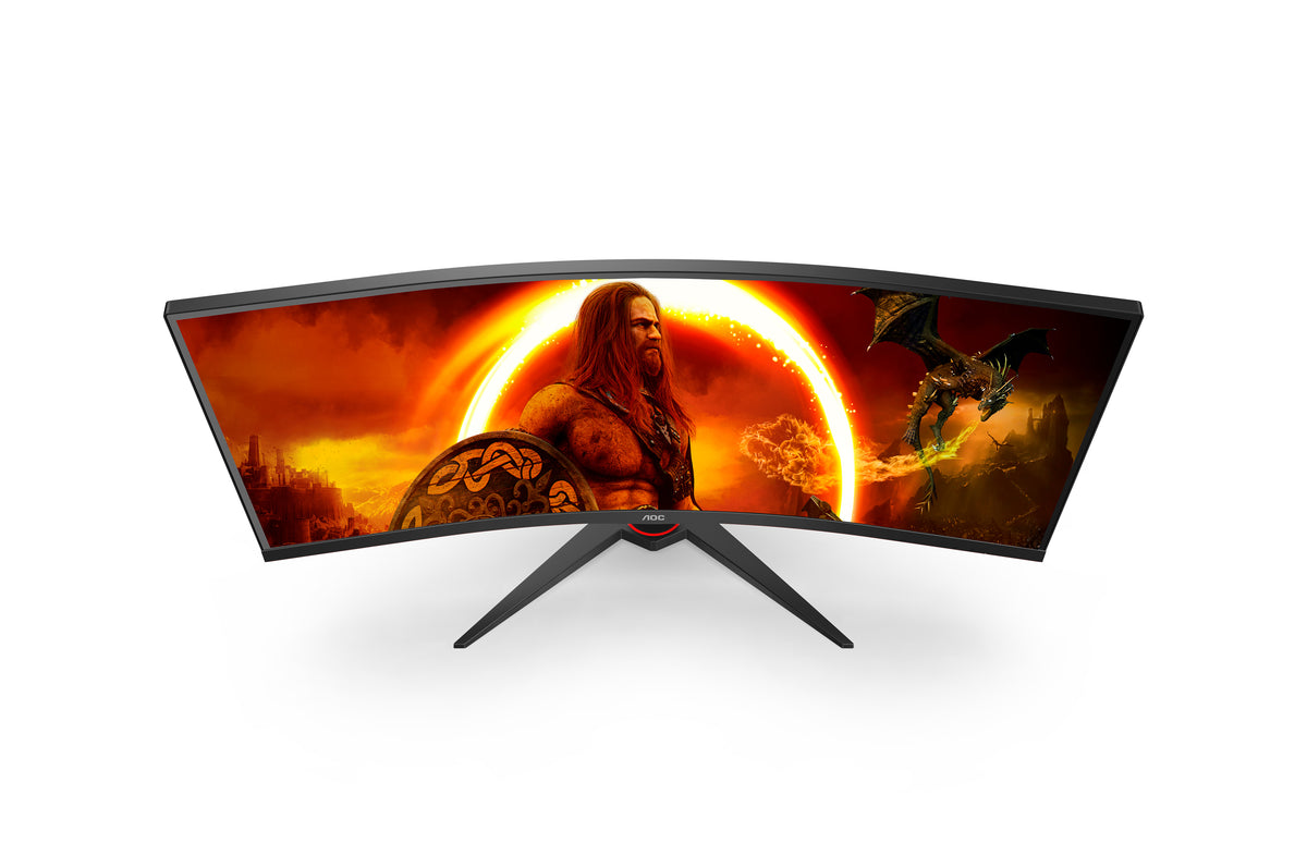 AOC G2 CU34G2XE/BK Computerbildschirm 86,4 cm (34") 3440 x 1440 Pixel Wide Quad HD LCD Schwarz, Rot