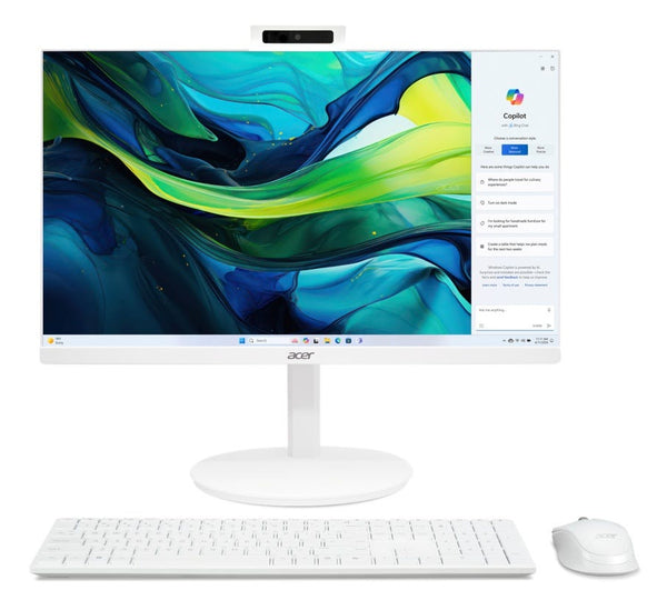 Acer Aspire C27-1E13U7UNH Intel® Core™ i7 i7-1355U 68,6 cm (27") 1920 x 1080 pixels Tout-en-un 16 Go DDR4-SDRAM 1 To SSD Windows 11 Home Wi-Fi 6E (802.11ax) Blanc