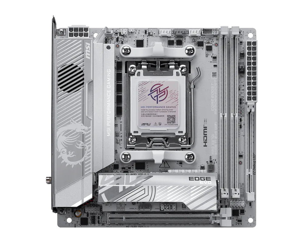 MSI MPG X870I EDGE TI EVO WIFI Motherboard AMD X870 Sockel AM5 mini ITX