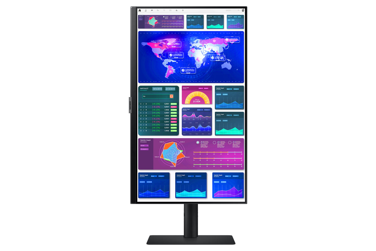 Samsung S60UA Computerbildschirm 61 cm (24") 2560 x 1440 Pixel Quad HD LCD Schwarz