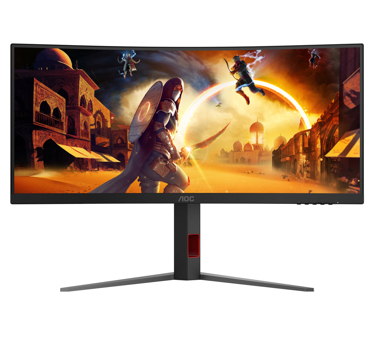 AOC G4 CU34G4/69 Computerbildschirm 86,4 cm (34") 3440 x 1440 Pixel Schwarz, Rot