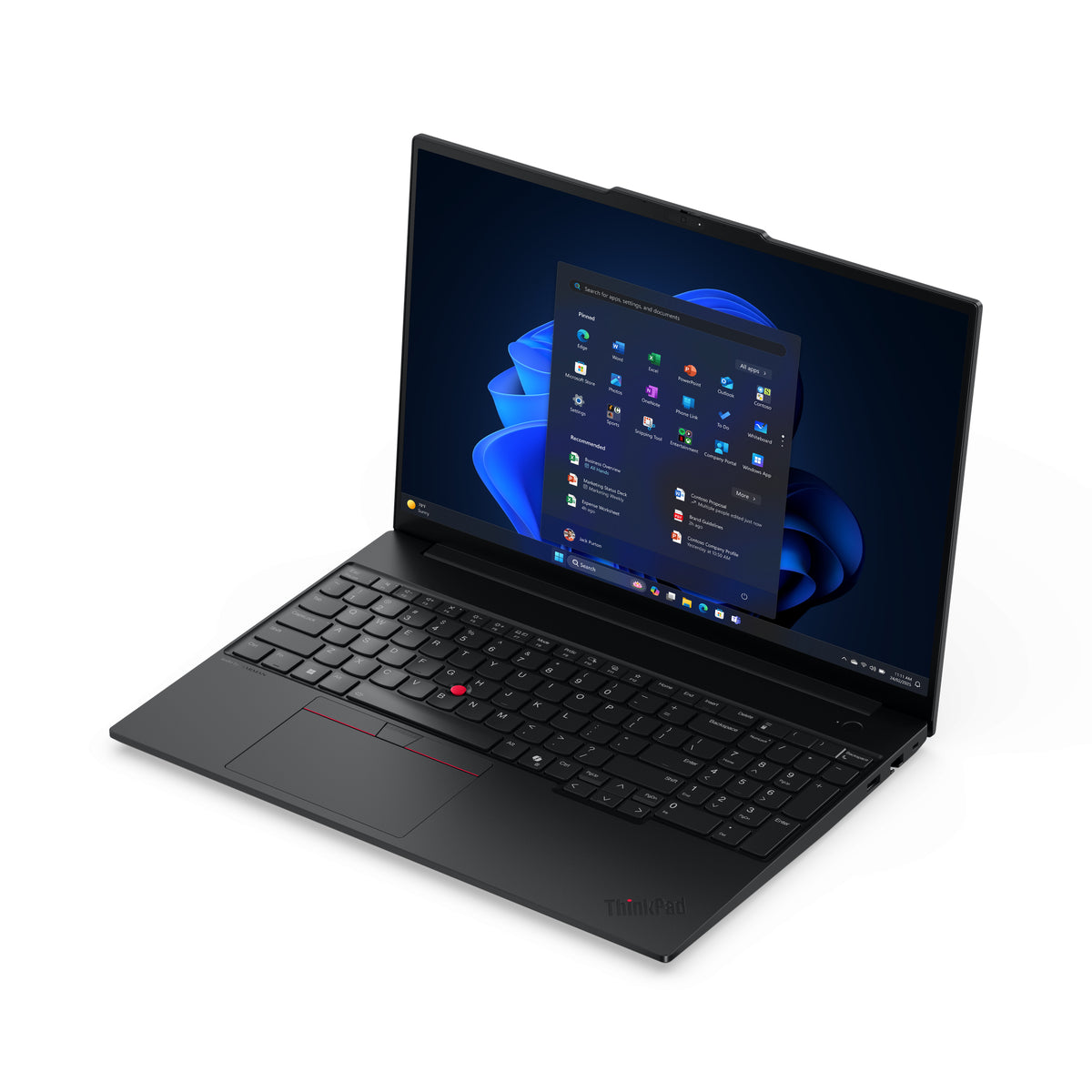Lenovo ThinkPad E16 Gen 3 (Intel) Intel Core Ultra 7 255H Laptop 40,6 cm (16") WQXGA 32 GB DDR5-SDRAM 1 TB SSD Wi-Fi 6E (802.11ax) Windows 11 Pro Deutsch Schwarz