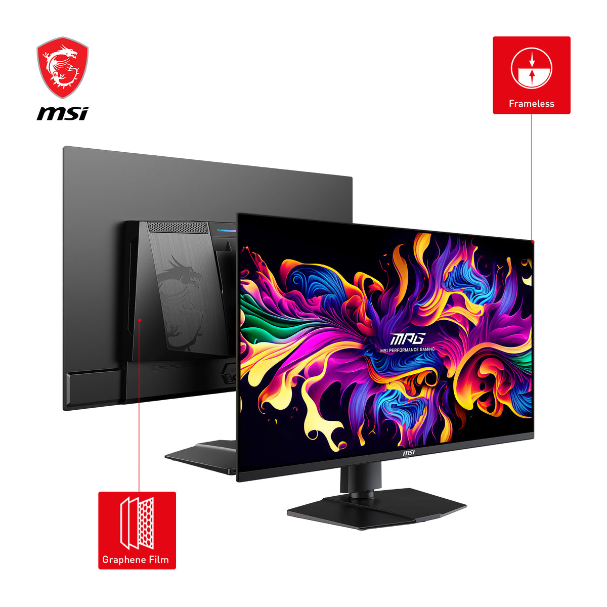 MSI MPG 321URXDE QD-OLED Computerbildschirm 80 cm (31.5") 3840 x 2160 Pixel 4K Ultra HD Schwarz