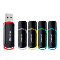 Intenso 3511595 USB-Stick 64 GB USB Typ-A 2.0 Schwarz, Rot, Grün, Transparent, Gelb, Blau