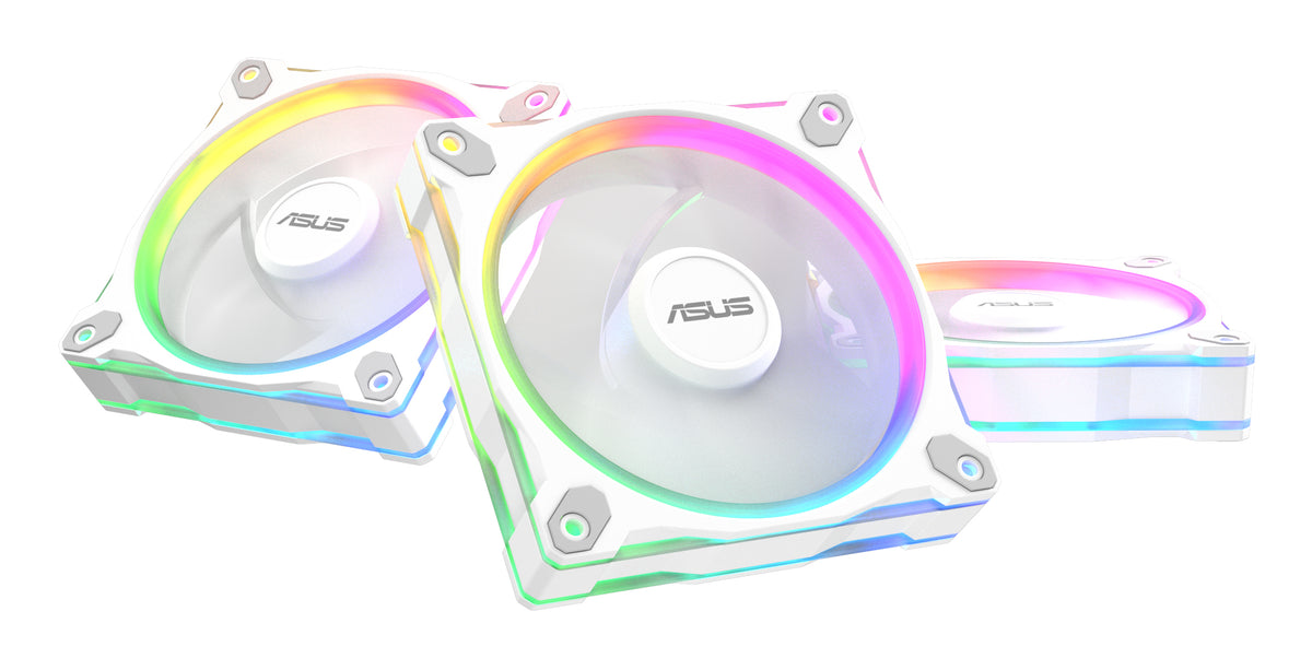 ASUS Prime MR120 Fan ARGB Reverse White 3in1 Computergehäuse Ventilator 12 cm Weiß 3 Stück(e)
