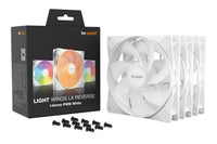 be quiet! Light Wings LX 140mm PWM Reverse Triple Pack White Weiß