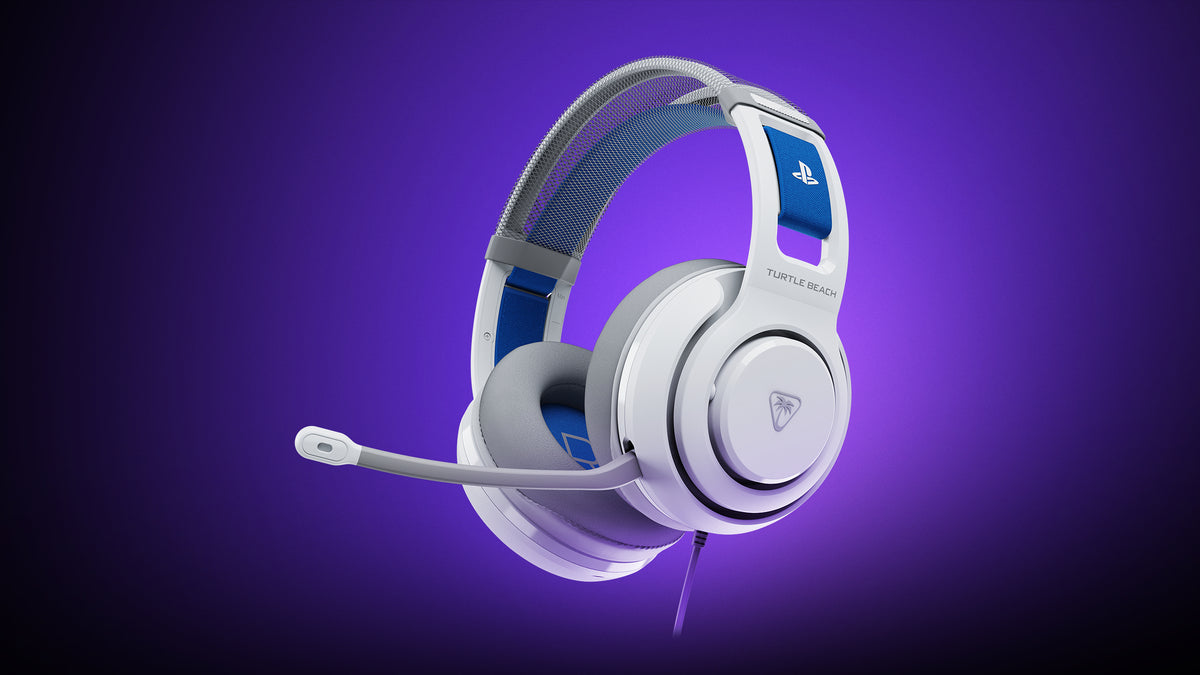 Turtle Beach Atlas 200 Wired Gaming Headset für PS5 and PS4 - offiziell lizenziert für PlayStation,Weiß