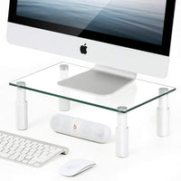 Techly ICA-MS 461E Flachbildschirm-Tischhalterung 81,3 cm (32") Tisch/Bank Transparent