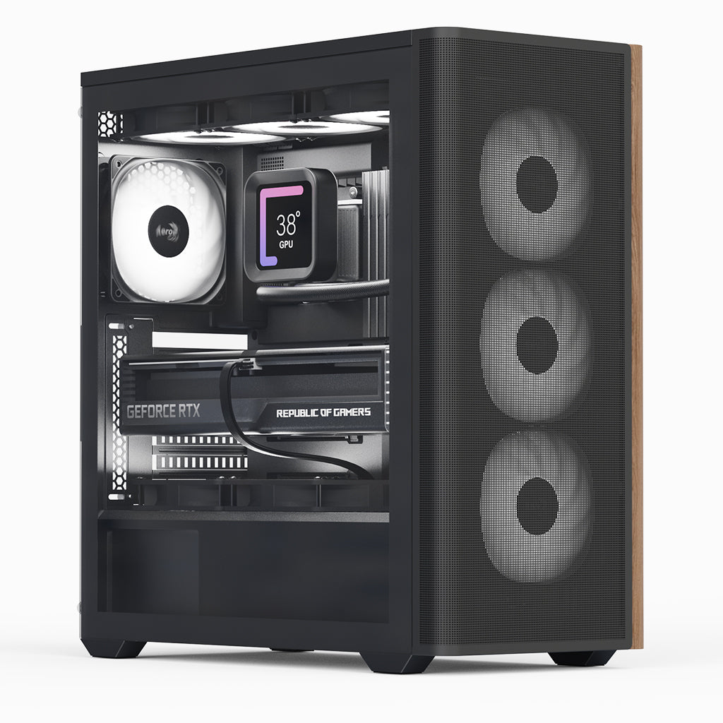 Aerocool D501A Midi Tower Schwarz