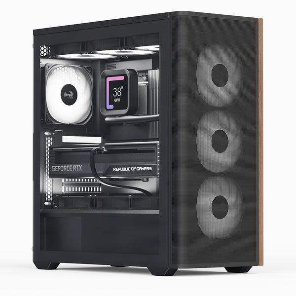 Aerocool D501A Midi Tower Schwarz
