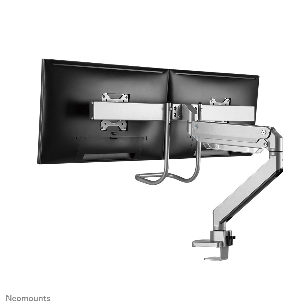Neomounts NM-D775DXSILVER Monitorarm 10-32" - Gasfeder - Topfix - 180°-Stopp