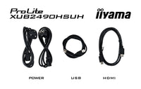iiyama ProLite XUB2490HSUH-B1 Computerbildschirm 60,5 cm (23.8") 1920 x 1080 Pixel Full HD LED Schwarz