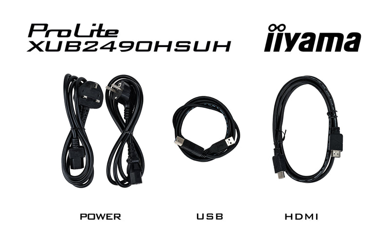 iiyama ProLite XUB2490HSUH-B1 Computerbildschirm 60,5 cm (23.8") 1920 x 1080 Pixel Full HD LED Schwarz