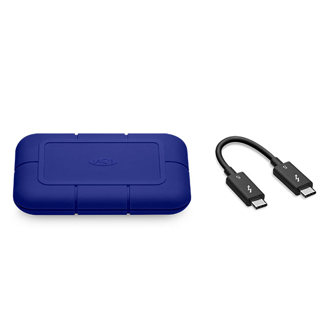 Seagate STNA2000400 Externes Solid State Drive Thunderbolt-Technologie 2 TB USB Typ-C Blau
