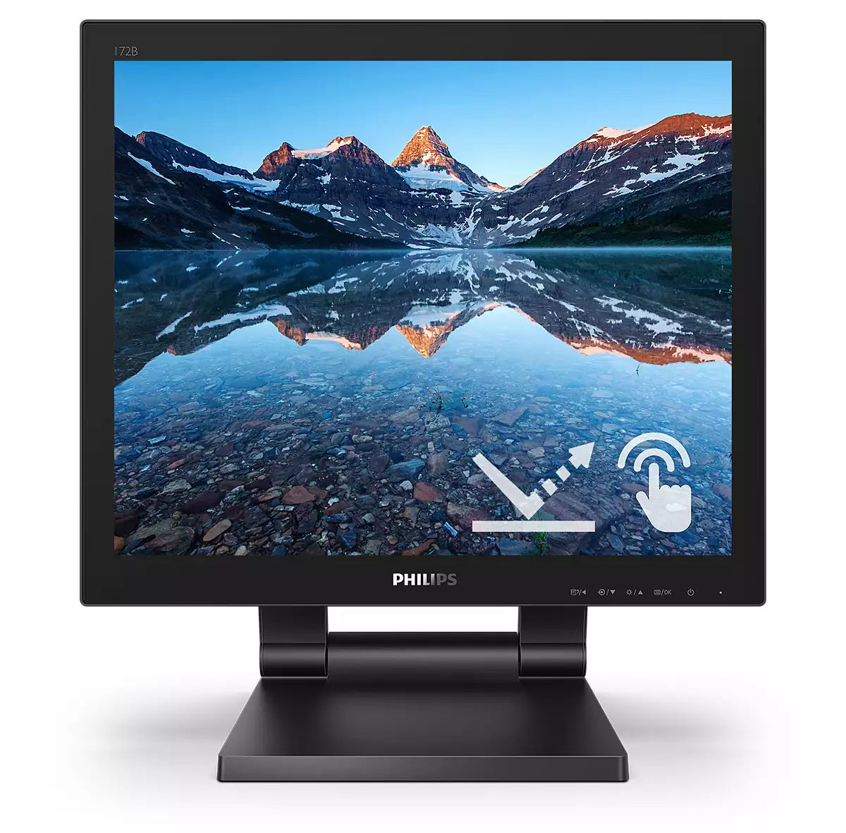 Philips 172B9TL/00 Computerbildschirm 43,2 cm (17") 1280 x 1024 Pixel Full HD LCD Touchscreen Schwarz
