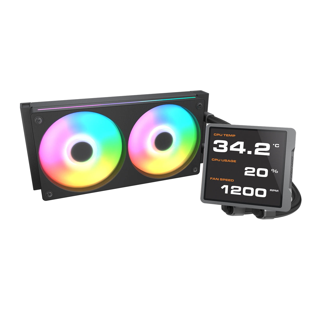 COUGAR CPU Wasserkühlung Poseidon Vistek Pro 240, ARGB, Schwarz