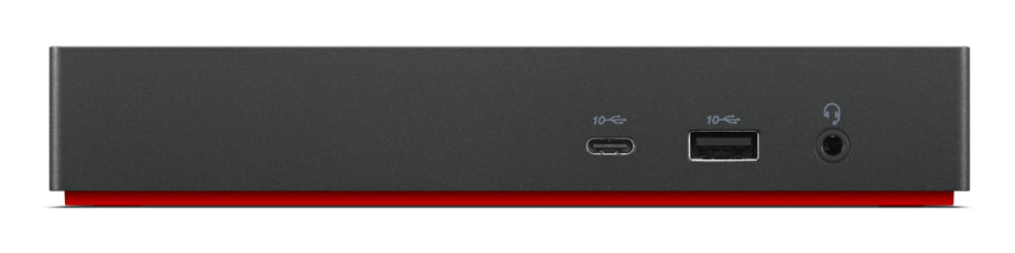 Lenovo 40AY0135US laptop-dockingstation & portreplikator Kabelgebunden USB 3.2 Gen 2 (3.1 Gen 2) Type-C Schwarz