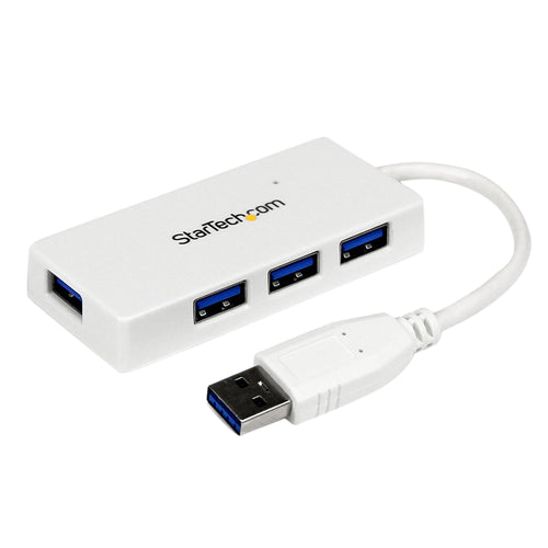 StarTech WHITE 4 PORT MINI USB 3.0 HUB