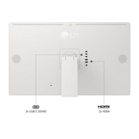 LG 32U889SA-W Computerbildschirm 80 cm (31.5") 3840 x 2160 Pixel 4K Ultra HD LCD Touchscreen Kiosk Weiß