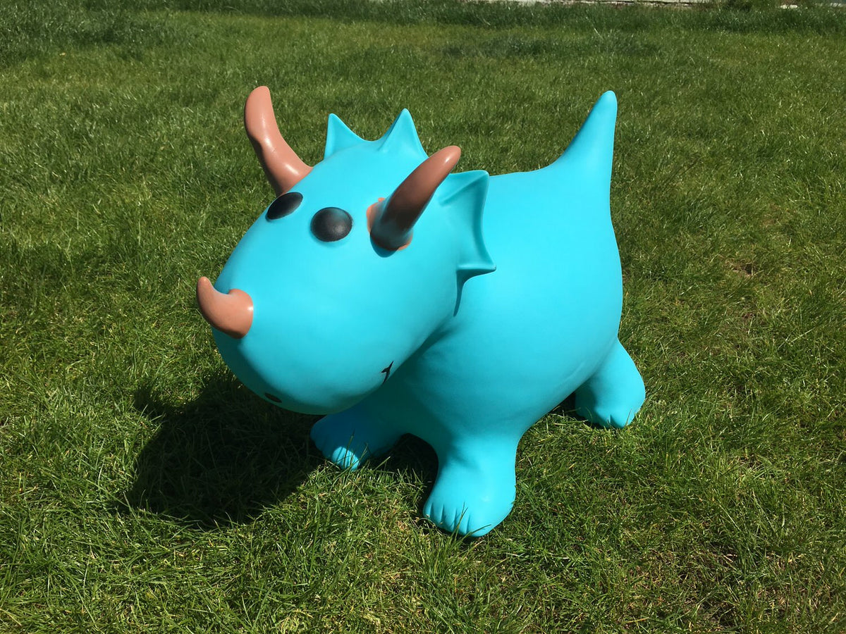 Turquoise Triceratops Dinosaur