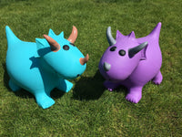 Turquoise Triceratops Dino