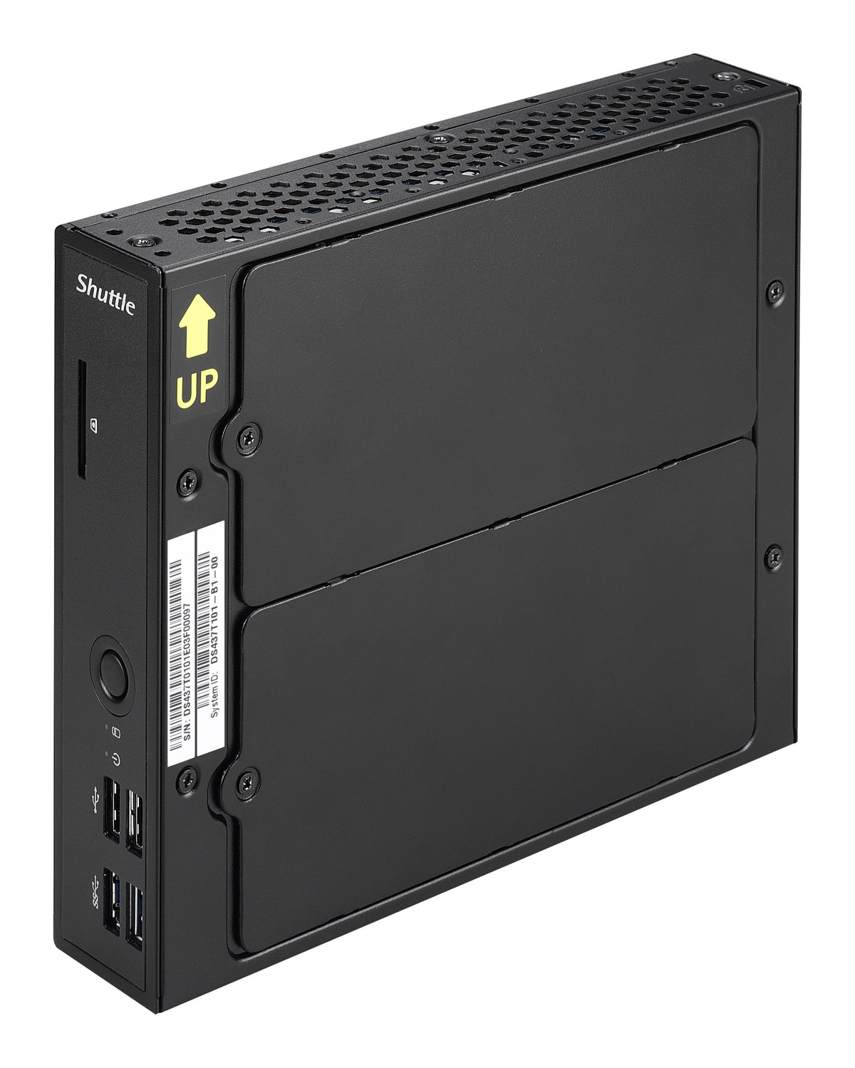 Shuttle D 4371BA PC Intel® Celeron® 1037U 4 GB DDR3-SDRAM 500 GB HDD Windows 8.1 Nettop Schwarz