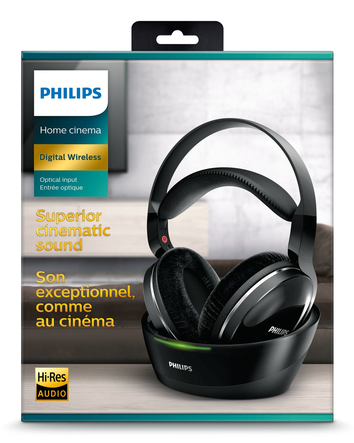 Philips Kabellose TV-Kopfhörer SHD8850/12