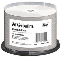 Verbatim CD-R 52x 80Min/700MB 50-Spindel bedruckbar  o.Logo