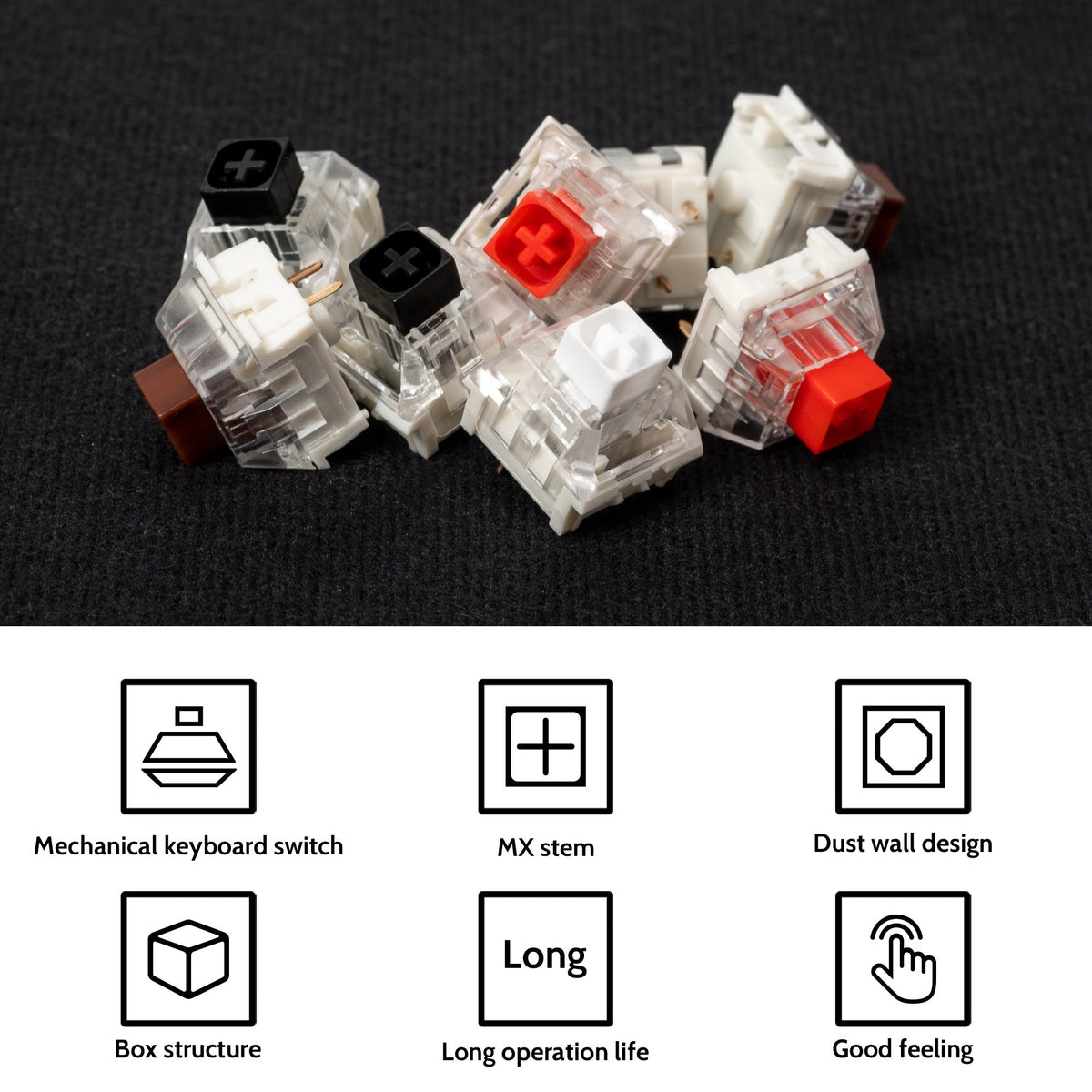 Kailh Box Switch (110 Stück)