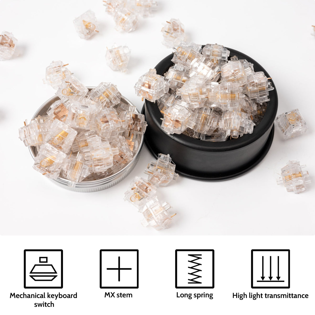 Kailh Clione Limacina Linear Switch (110 Stück)