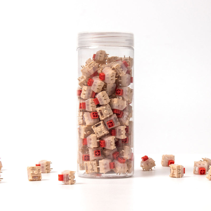 Kailh Red Bean Pudding Box Switch (110 Stück)