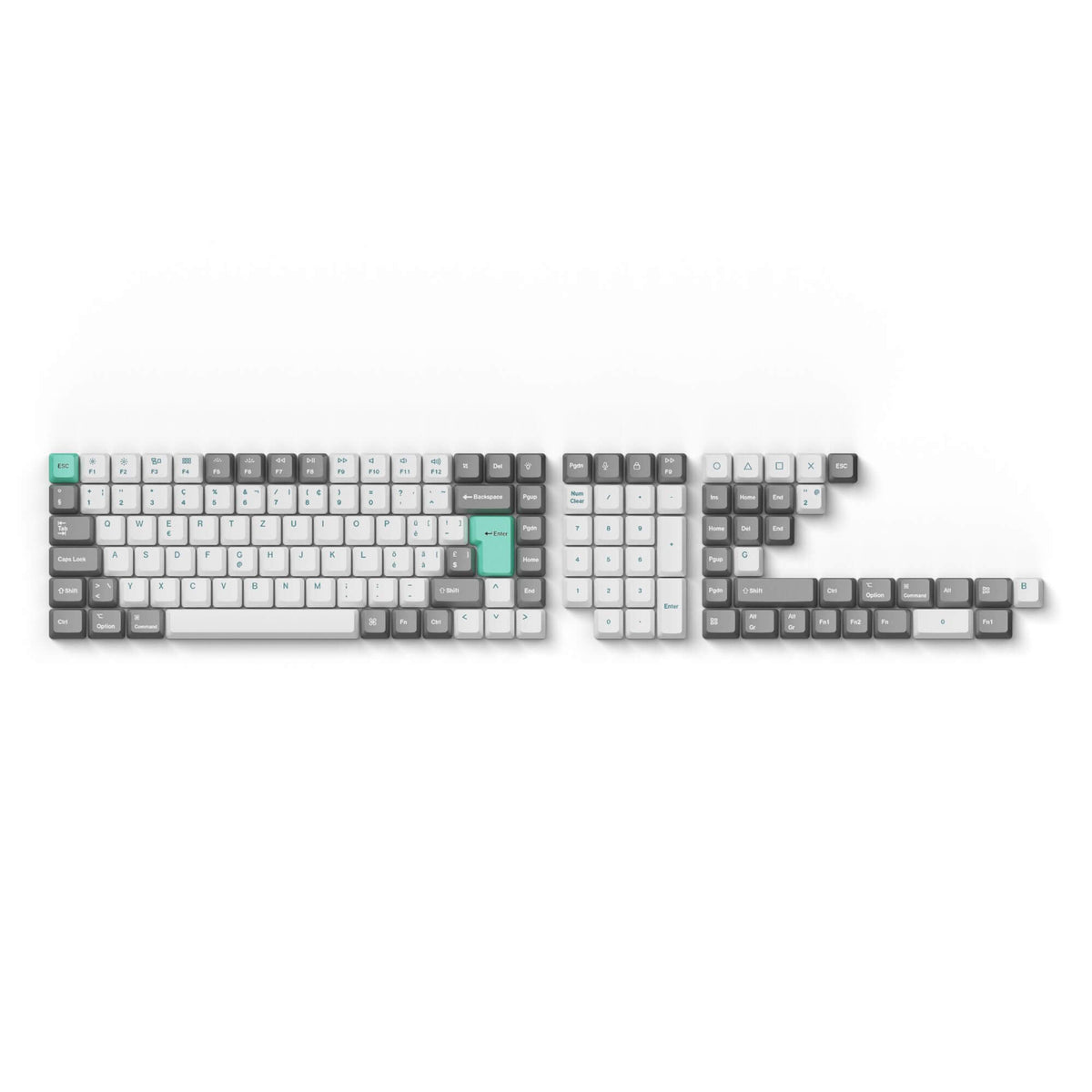 ISO-CH (136 Keys)  PBT Dye-Sub Keycap Set