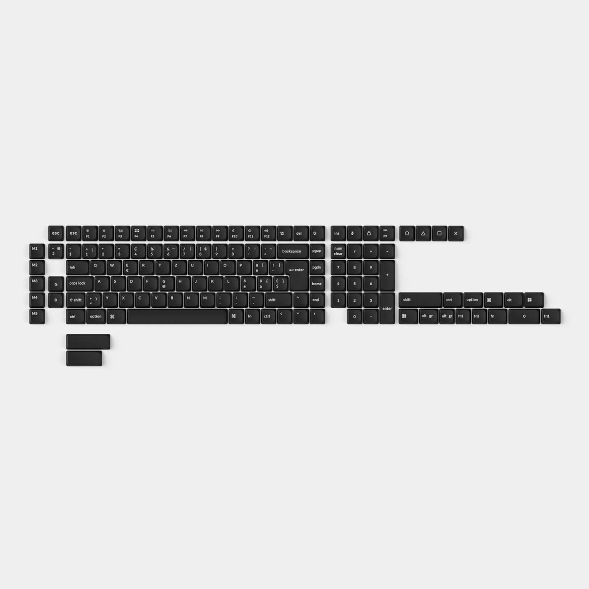 Low Profile ISO-CH Keycap Set 135 Keys