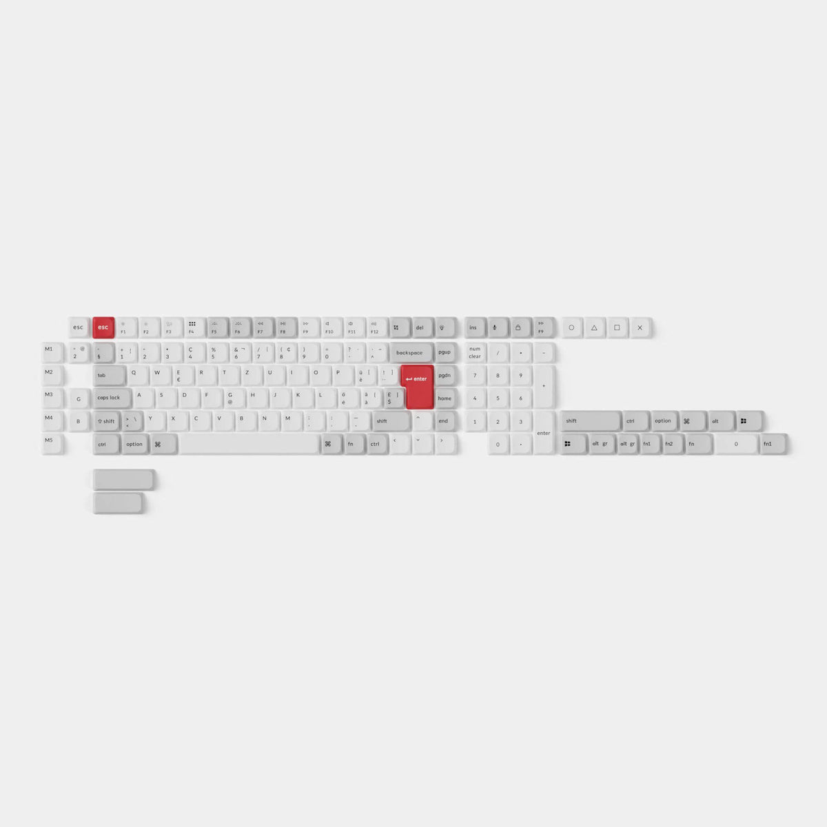 Low Profile ISO-CH Keycap Set 135 Keys