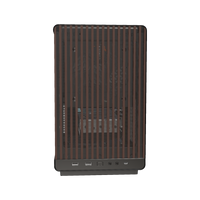 Biwak Gaming-PC Midrange – 3D-Rendering von vorne, RGB Cyan