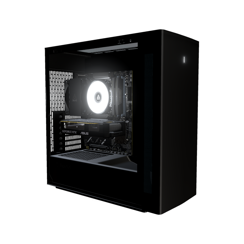 Silent Gaming PC Entry · Ryzen 5 9600X · RTX 5060 Ti 16 GB