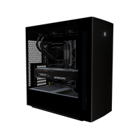 Silent PC da gaming Midrange – rendering 3D, vista di tre quarti