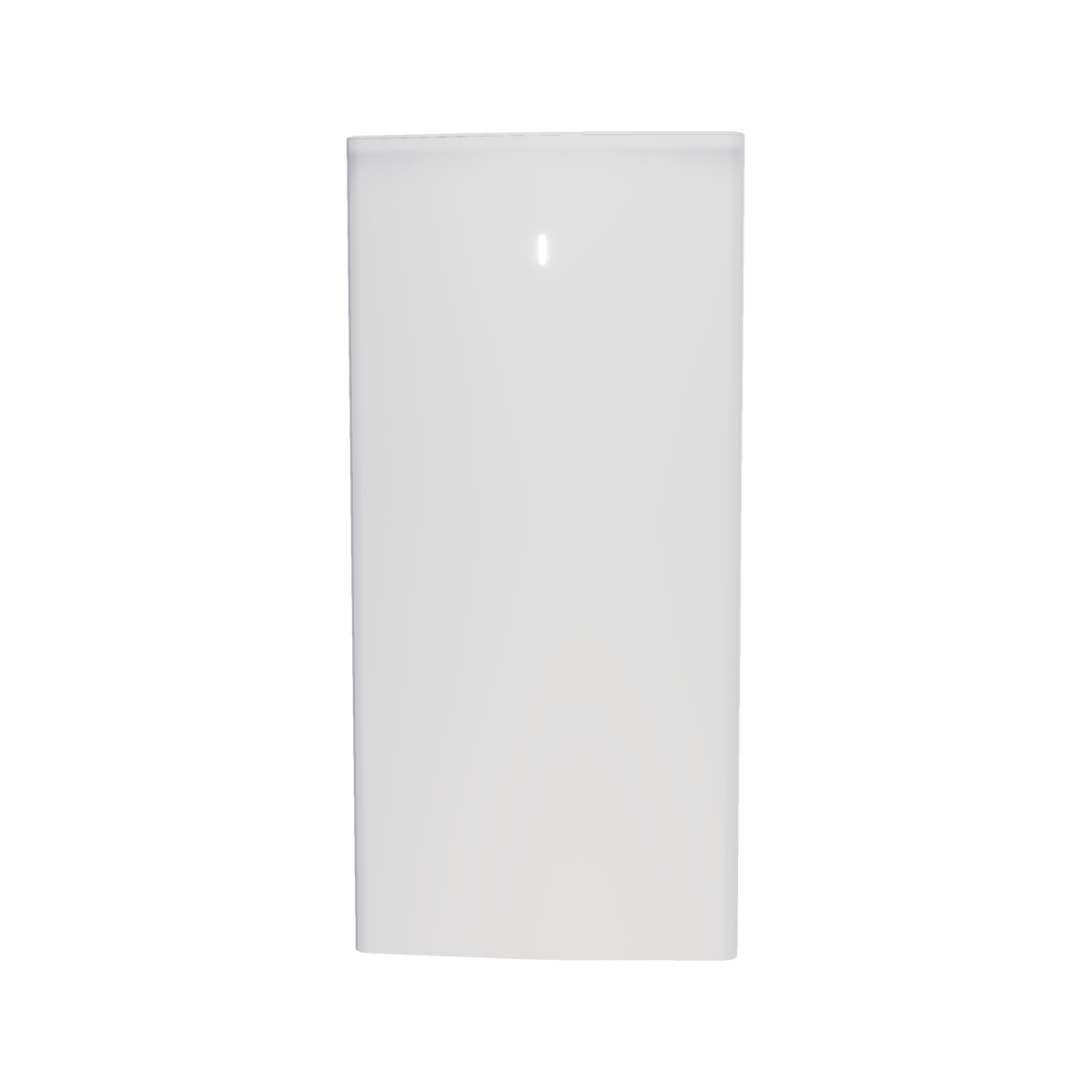 Silent PC Gamer Milieu de gamme Blanc – rendu 3D, vue de face