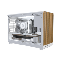 Biwak Gaming-PC High-End Weiss – 3D-Rendering schräg von vorne, RGB Kaltweiss