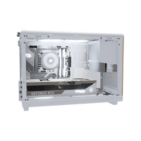 Biwak Gaming-PC High-End Weiss – 3D-Rendering von der Seite, RGB Kaltweiss