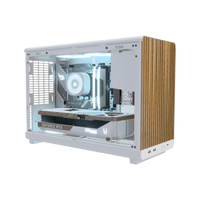 Biwak Gaming-PC High-End Weiss – 3D-Rendering schräg von vorne, RGB Eisblau