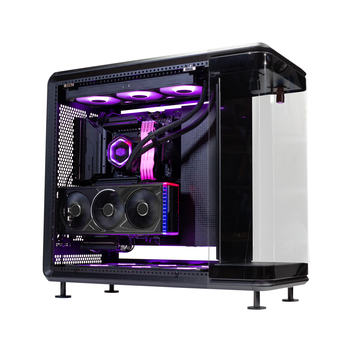 Photo d'exemple Cooler Master MasterFrame 360 Panorama – vue de côté