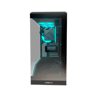 Hype Gaming-PC Einsteiger – 3D-Rendering von vorne, RGB Cyan