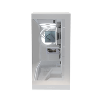 Hype Gaming-PC Einsteiger Weiss – 3D-Rendering von vorne, RGB Kaltweiss