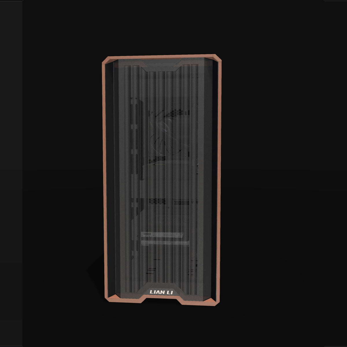 Radeon Gaming PC Midrange – 3D rendering, front view