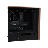 Pixelgipfel Gaming-PC Midrange – 3D-Rendering von der Seite