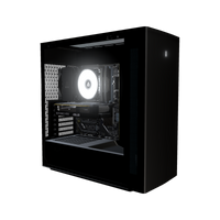 Silent PC Gamer Entrée de gamme – rendu 3D, vue de trois quarts